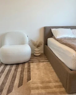 Poltrona LOVBERG Tessuto Bianco sporco