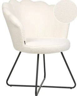 Poltrona LOVELOCK Bouclé Bianco