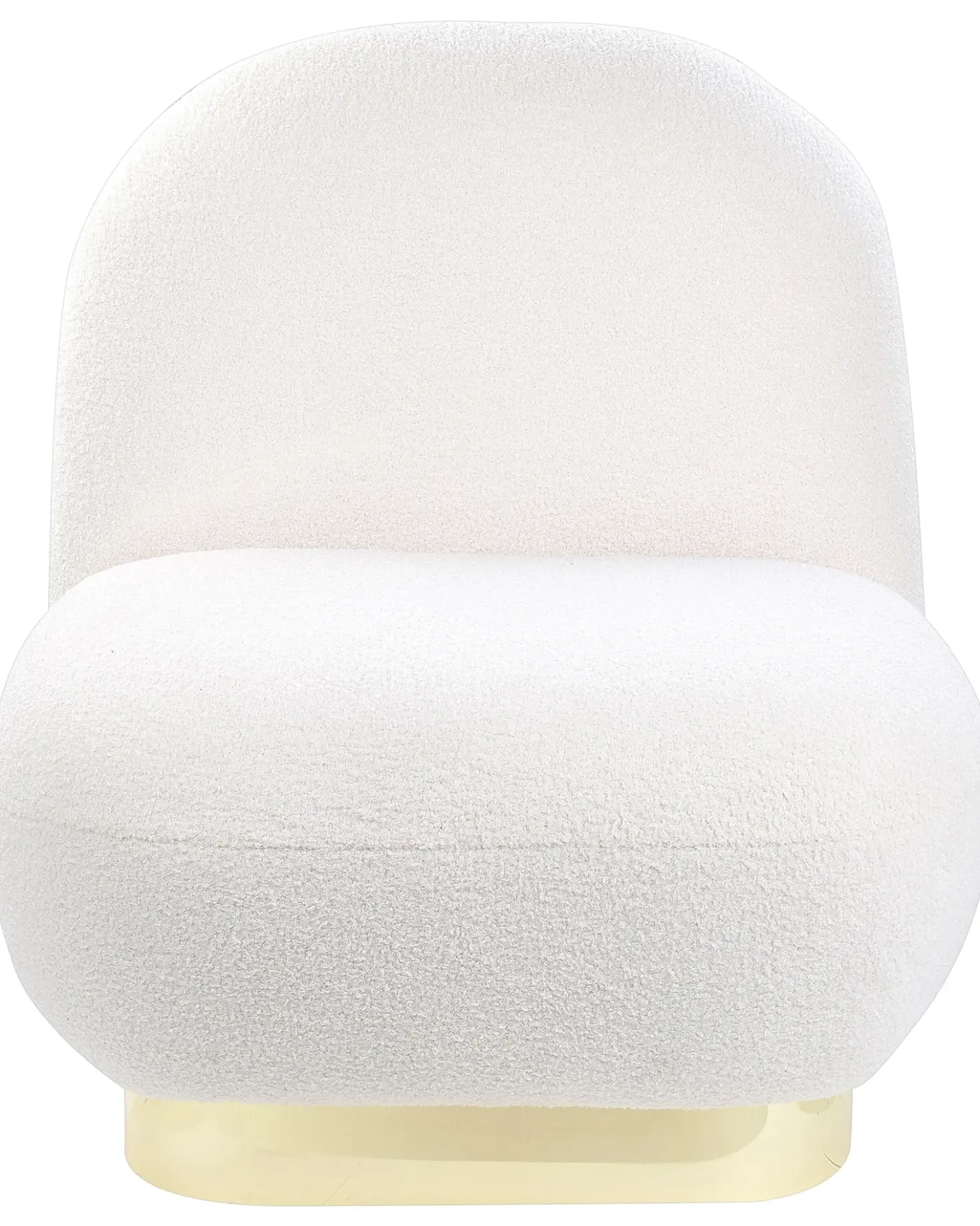 Poltrona LOVIISA Bouclé Bianco