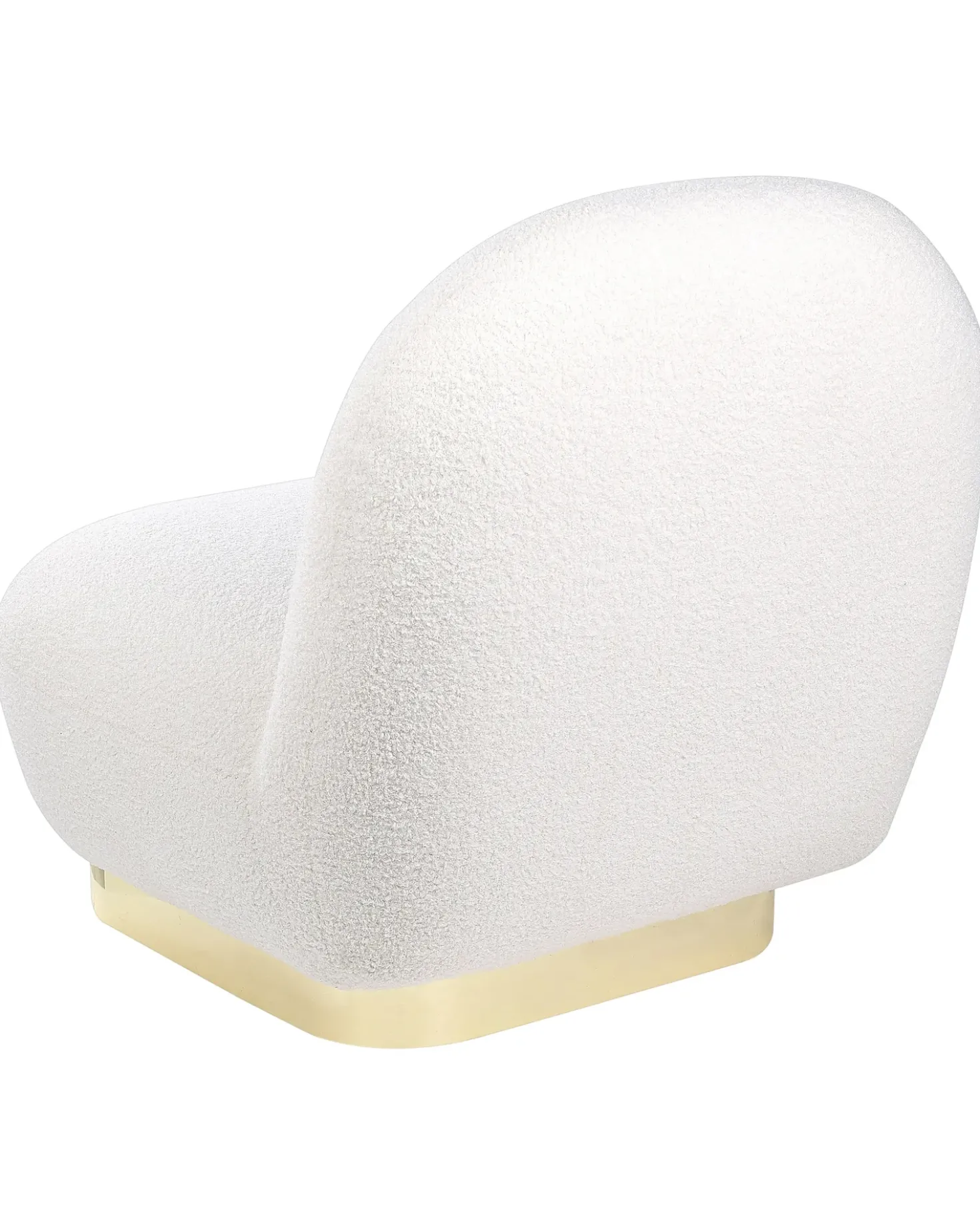 Poltrona LOVIISA Bouclé Bianco