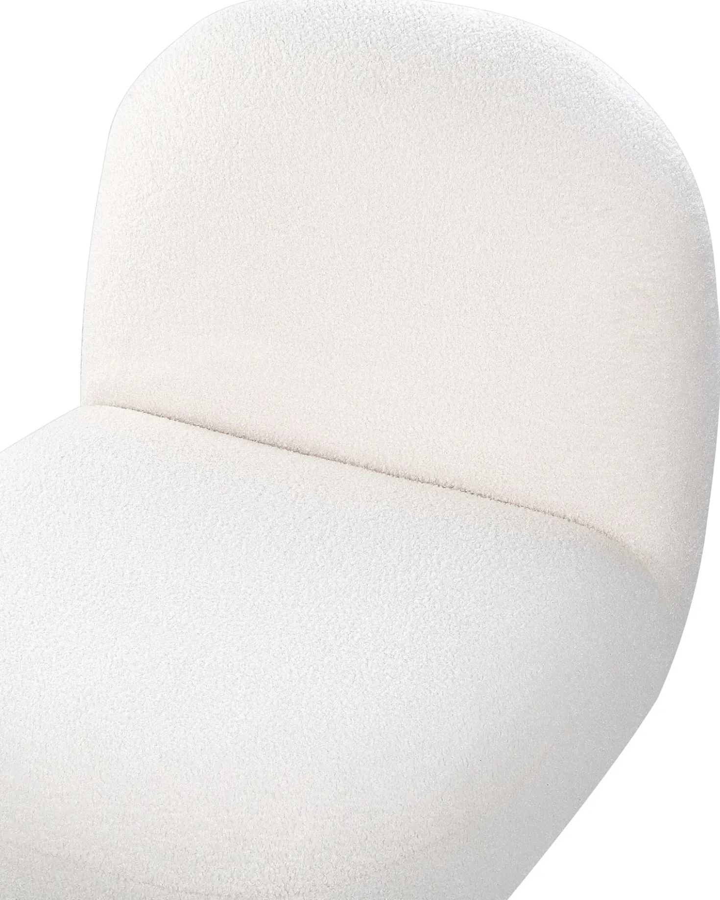 Poltrona LOVIISA Bouclé Bianco