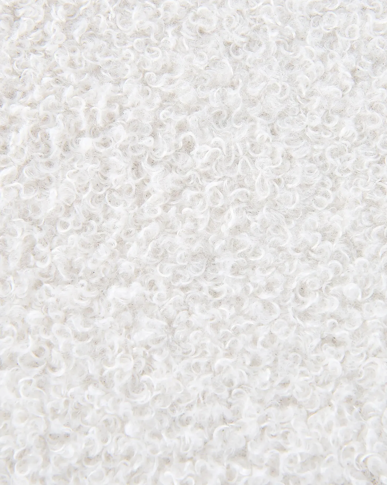Poltrona LOVIISA Bouclé Bianco