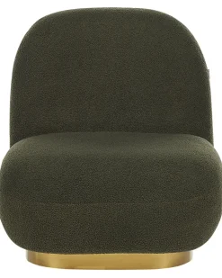 Poltrona LOVIISA Bouclé Verde scuro