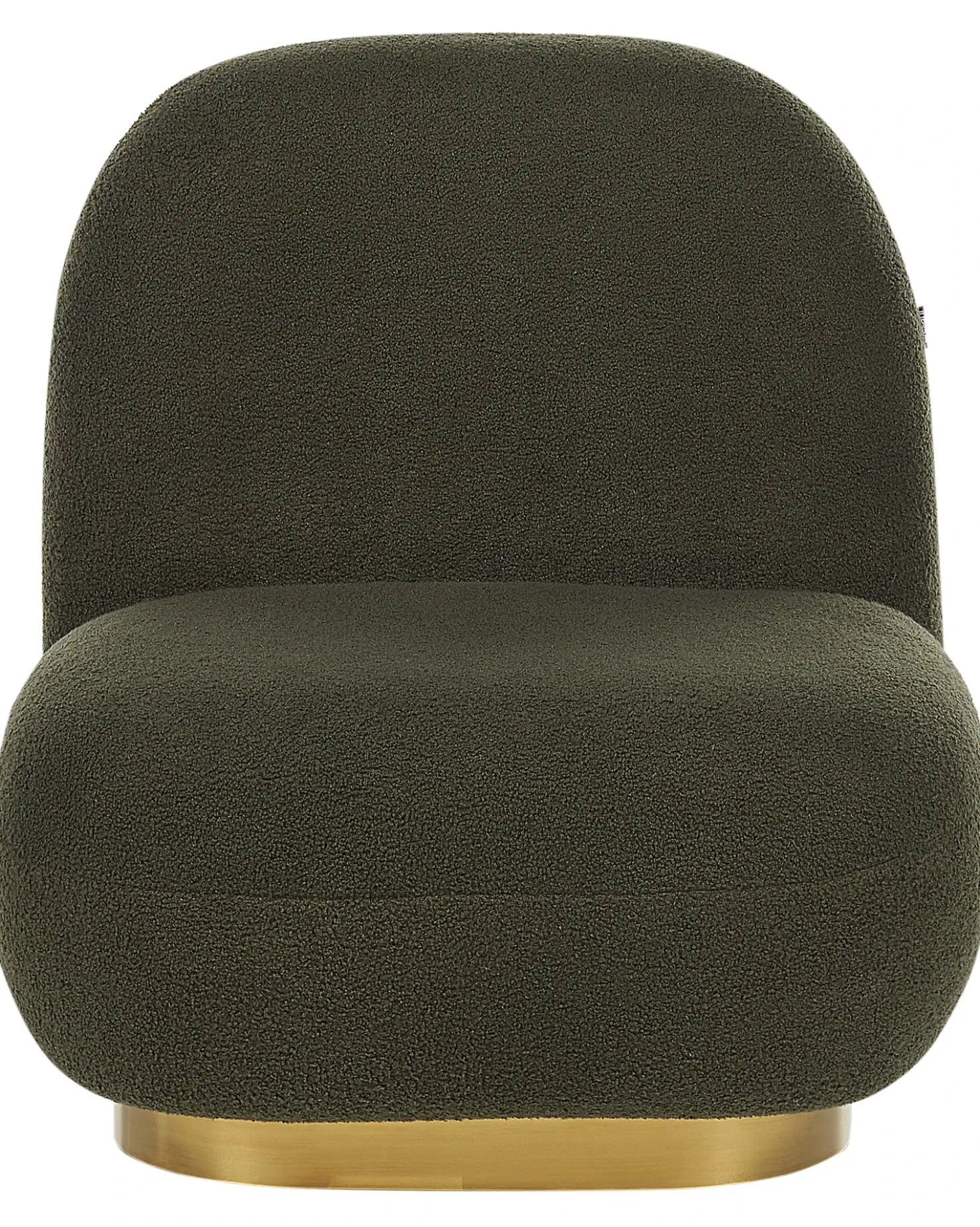 Poltrona LOVIISA Bouclé Verde scuro
