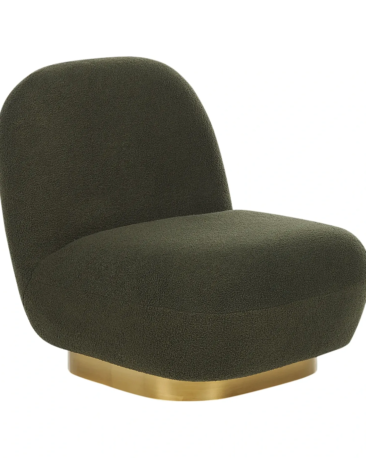 Poltrona LOVIISA Bouclé Verde scuro