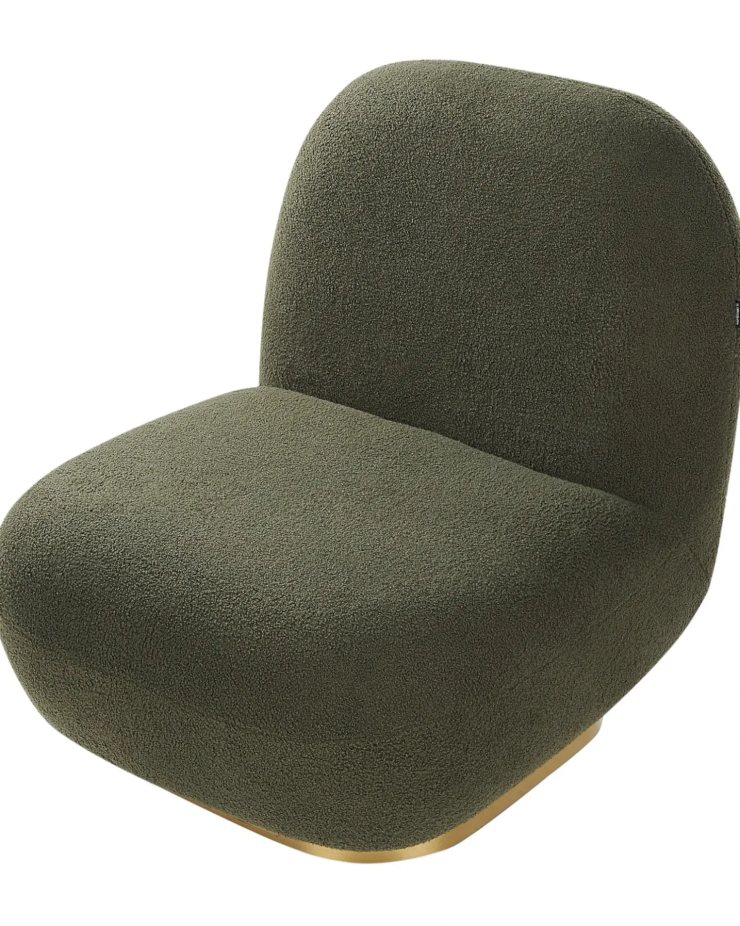 Poltrona LOVIISA Bouclé Verde scuro