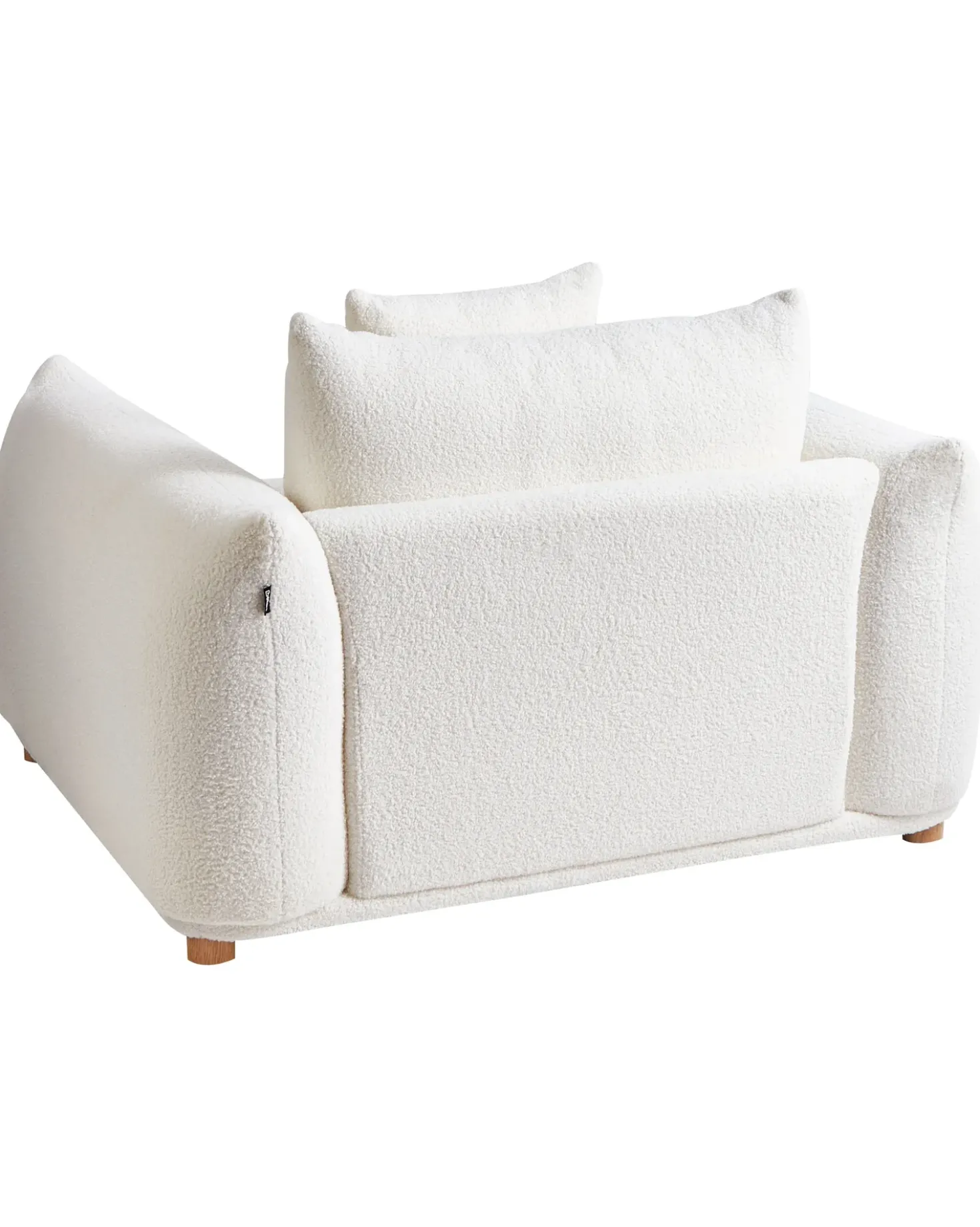 Poltrona LUVOS Bouclé Bianco sporco