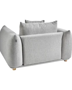 Poltrona LUVOS Tessuto Grigio chiaro