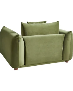 Poltrona LUVOS Velluto Verde