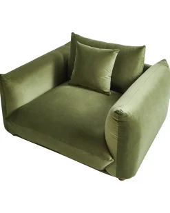 Poltrona LUVOS Velluto Verde