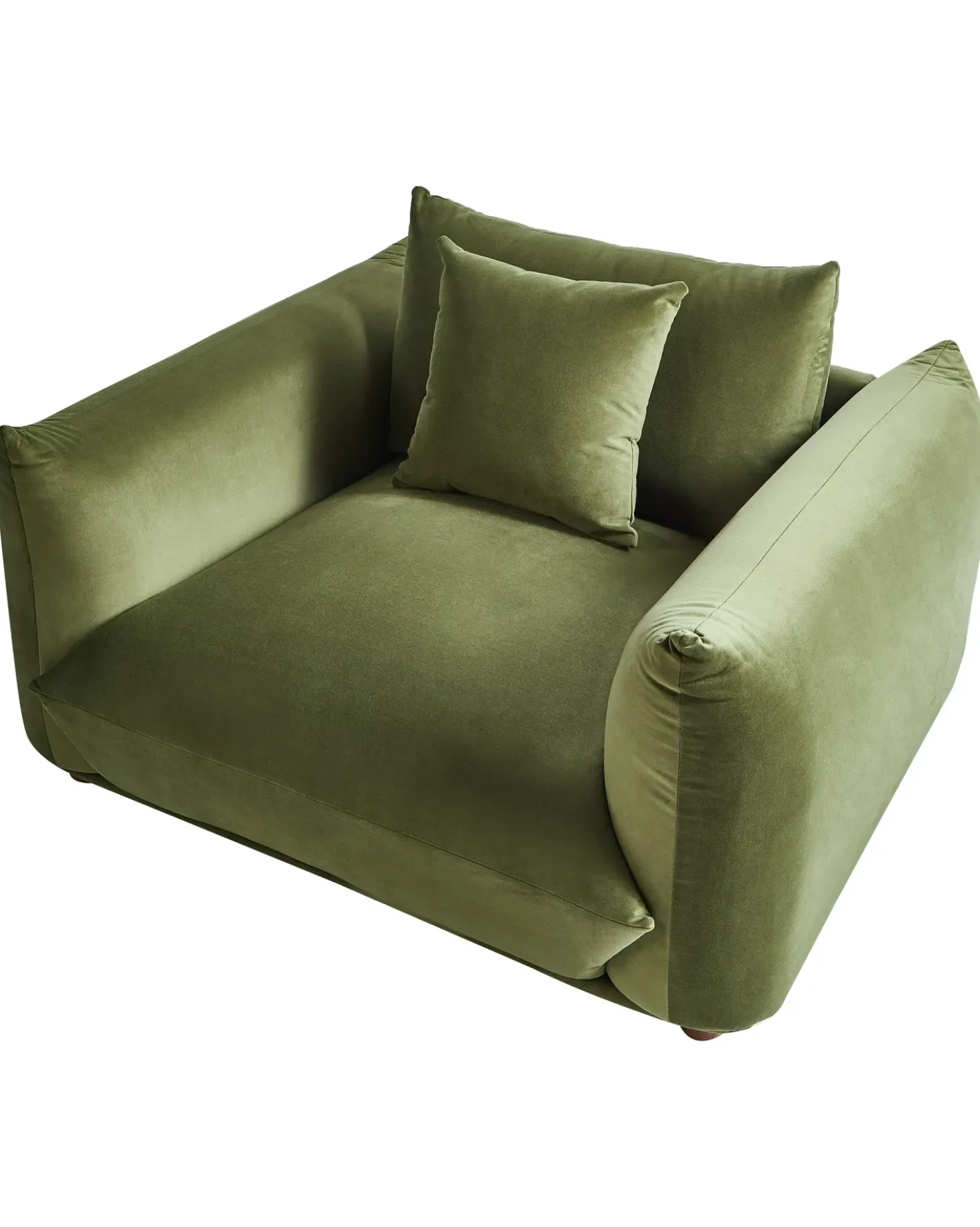 Poltrona LUVOS Velluto Verde