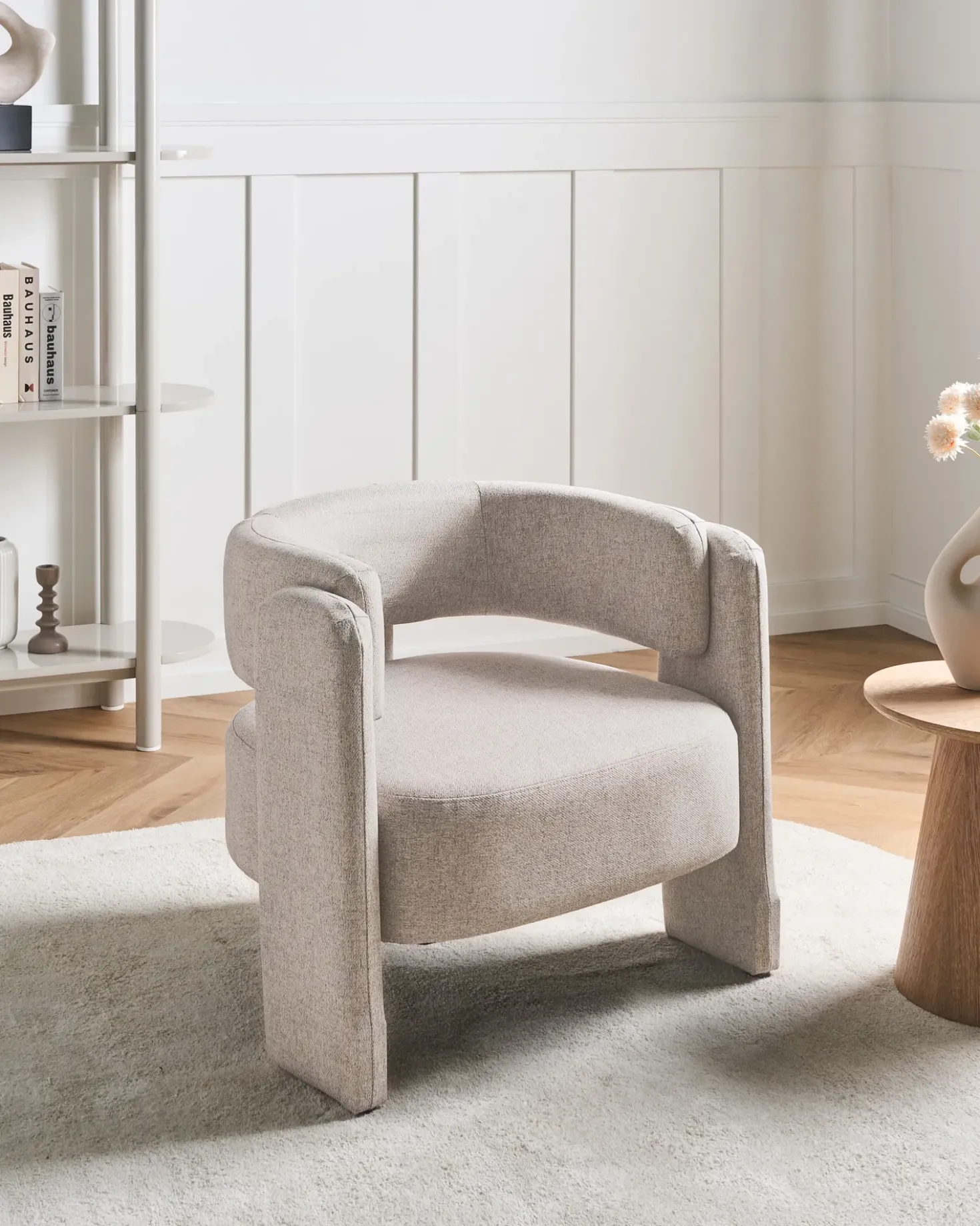 Poltrona MAGGEBY Tessuto Beige