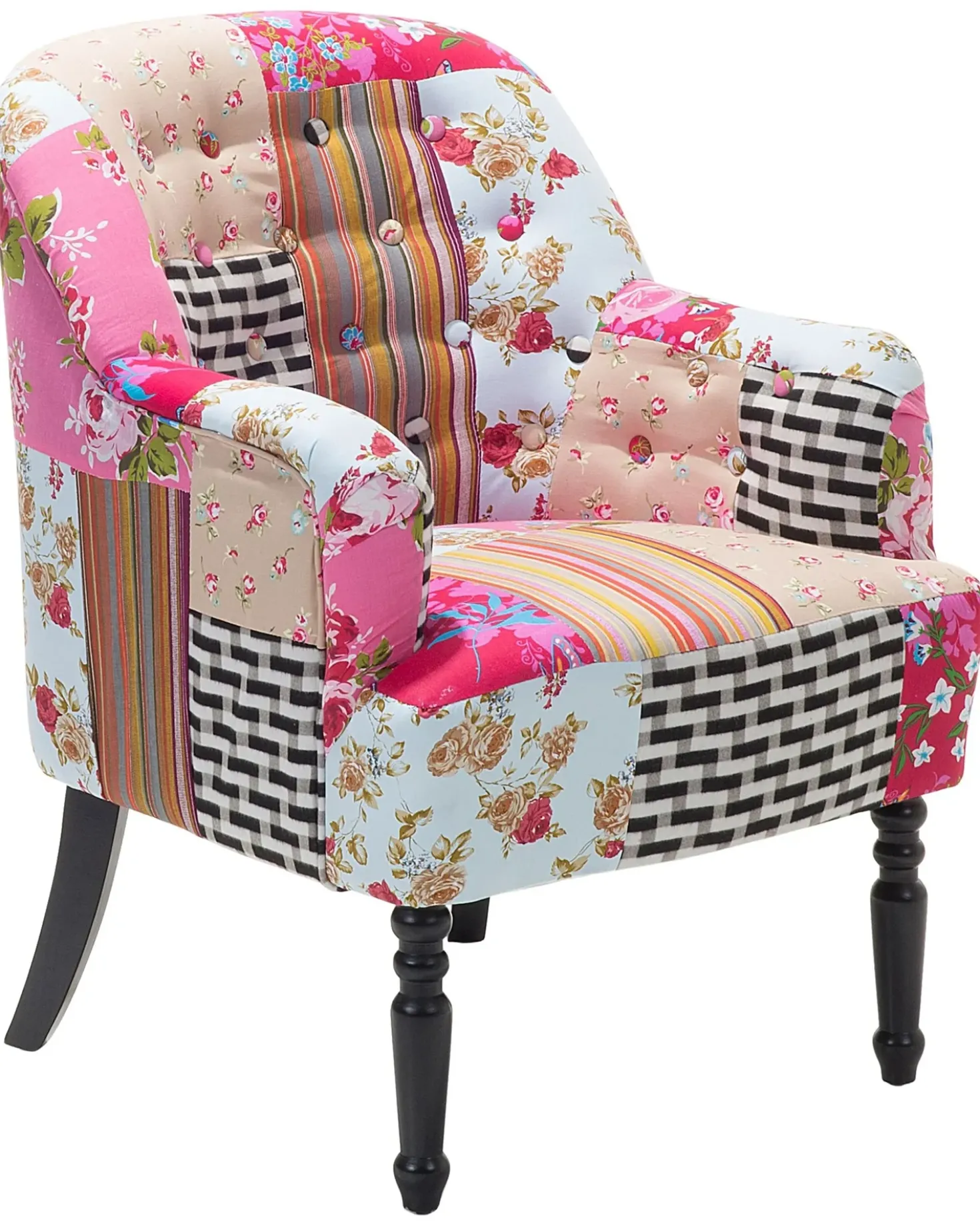 Poltrona MANDAL Tessuto Rosa