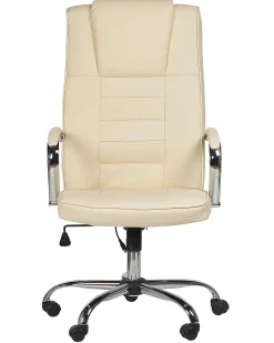 Poltrona massaggiante Con riscaldatore GRANDEUR Pelle sintetica Beige