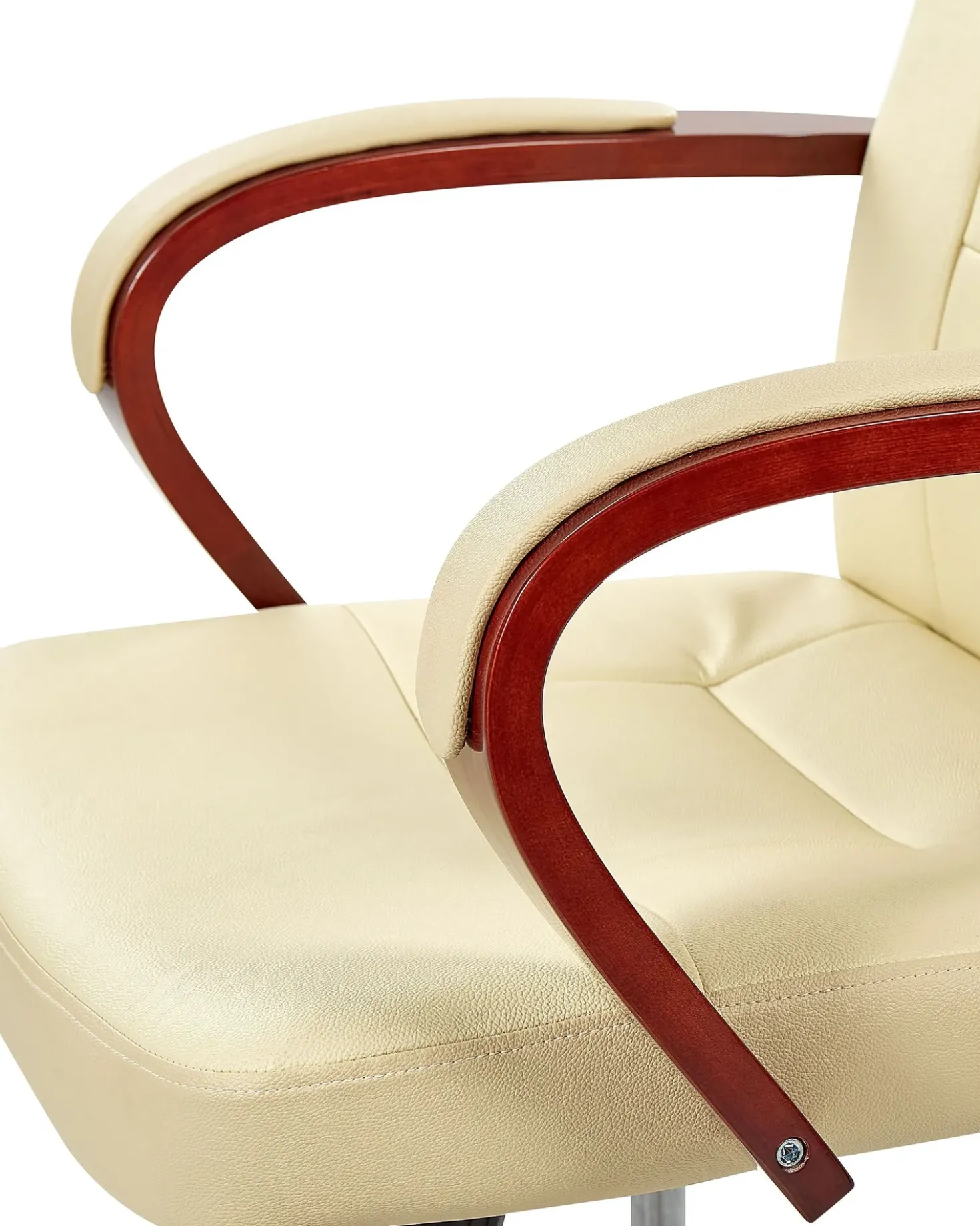Poltrona massaggiante DIAMOND Con riscaldatore Pelle naturale Beige