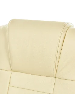 Poltrona massaggiante DIAMOND Con riscaldatore Pelle naturale Beige