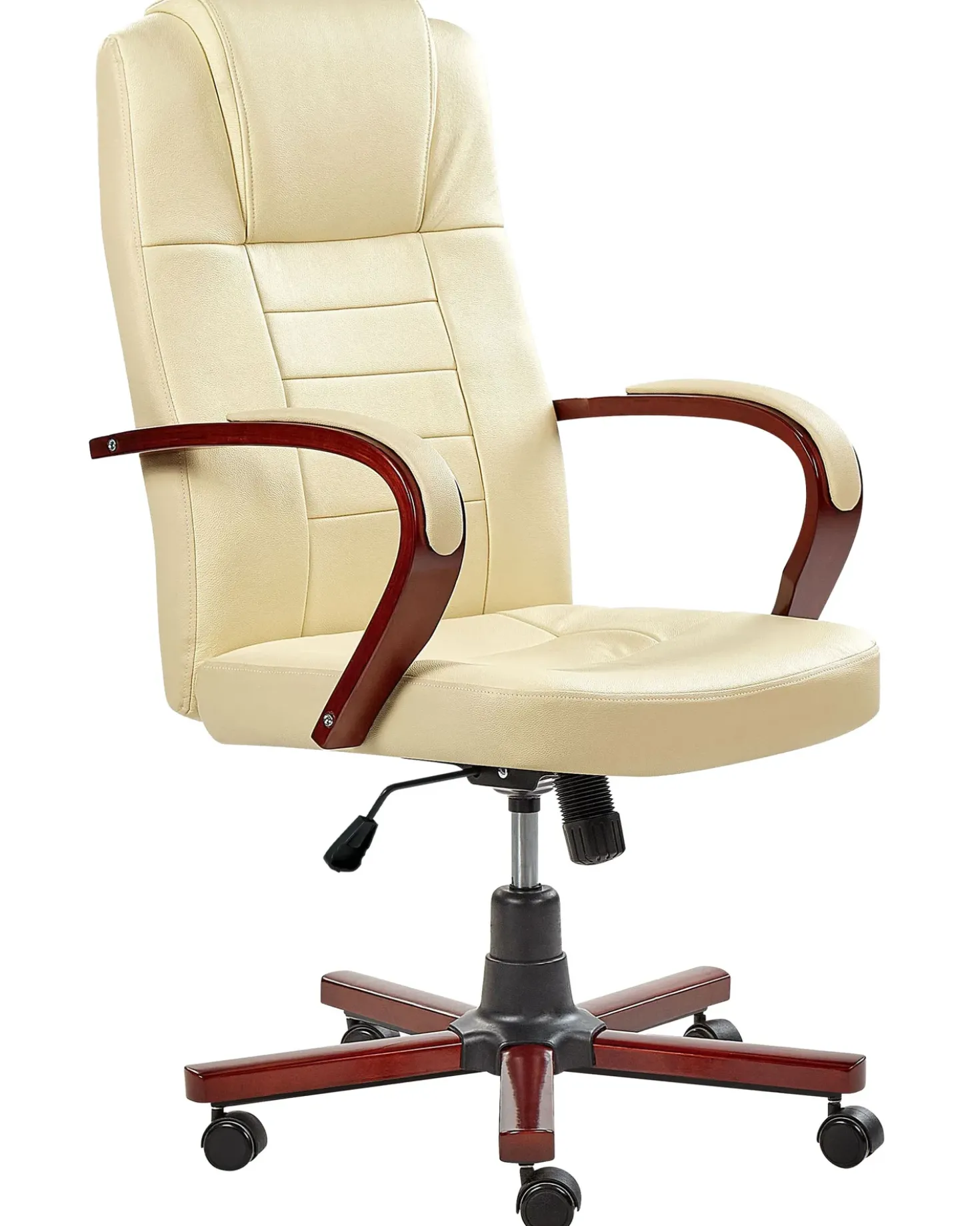 Poltrona massaggiante DIAMOND Con riscaldatore Pelle naturale Beige
