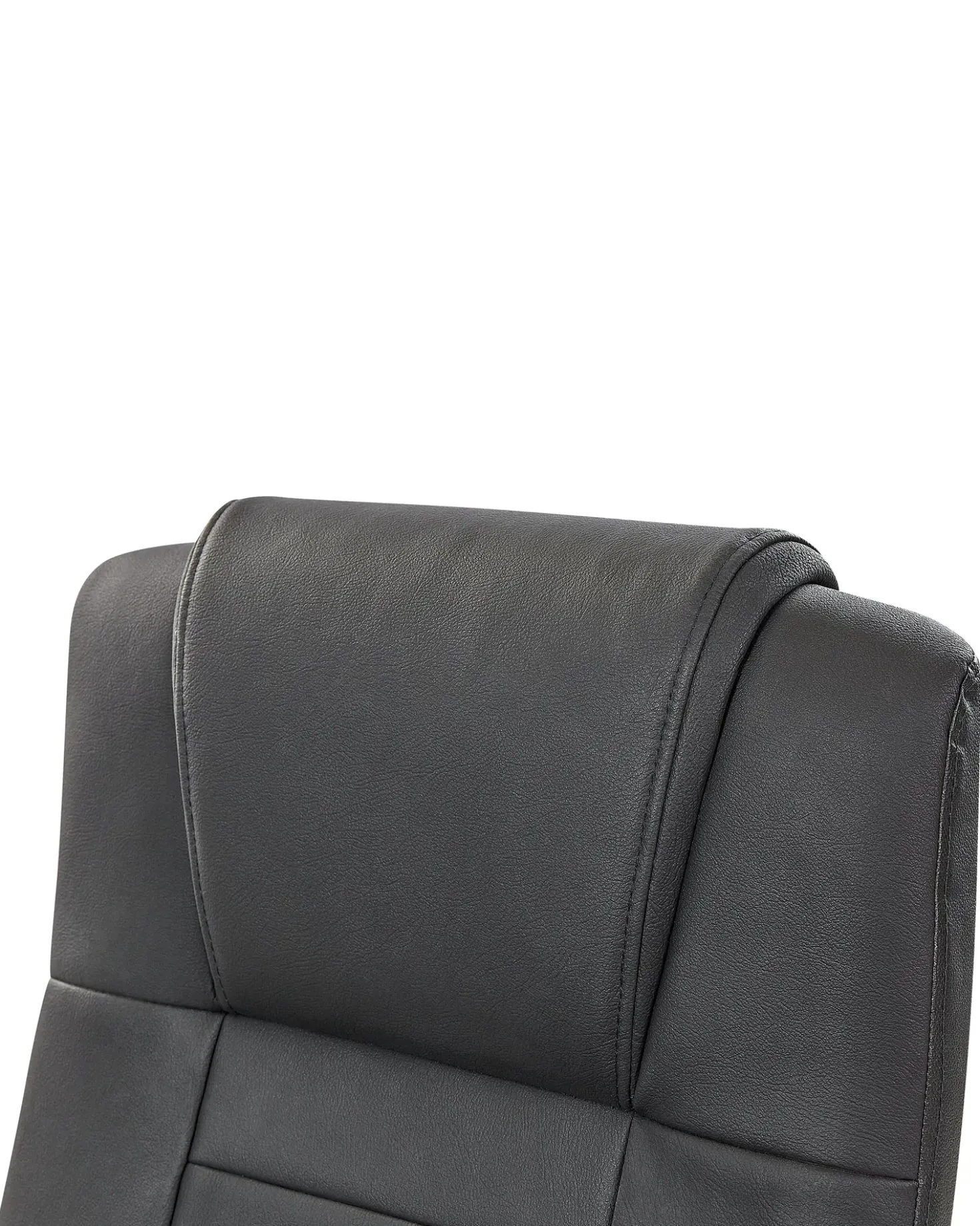 Poltrona massaggiante DIAMOND Con riscaldatore Pelle naturale Nero