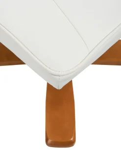 Poltrona massaggiante RELAXPRO con poggiapiedi Pelle sintetica Bianco sporco