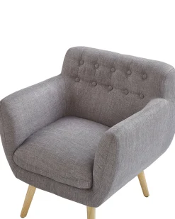 Poltrona MELBY Tessuto Grigio chiaro