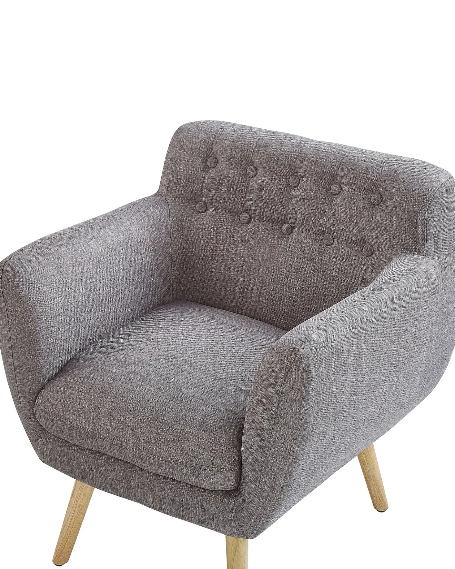 Poltrona MELBY Tessuto Grigio chiaro