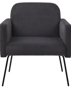 Poltrona NARKEN Velluto Grigio