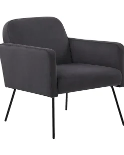 Poltrona NARKEN Velluto Grigio