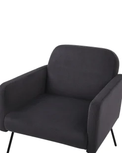 Poltrona NARKEN Velluto Grigio