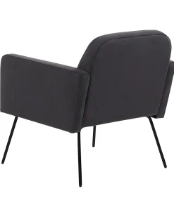 Poltrona NARKEN Velluto Grigio