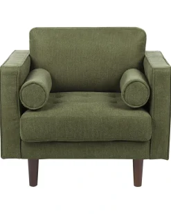 Poltrona NURMO Tessuto Verde scuro
