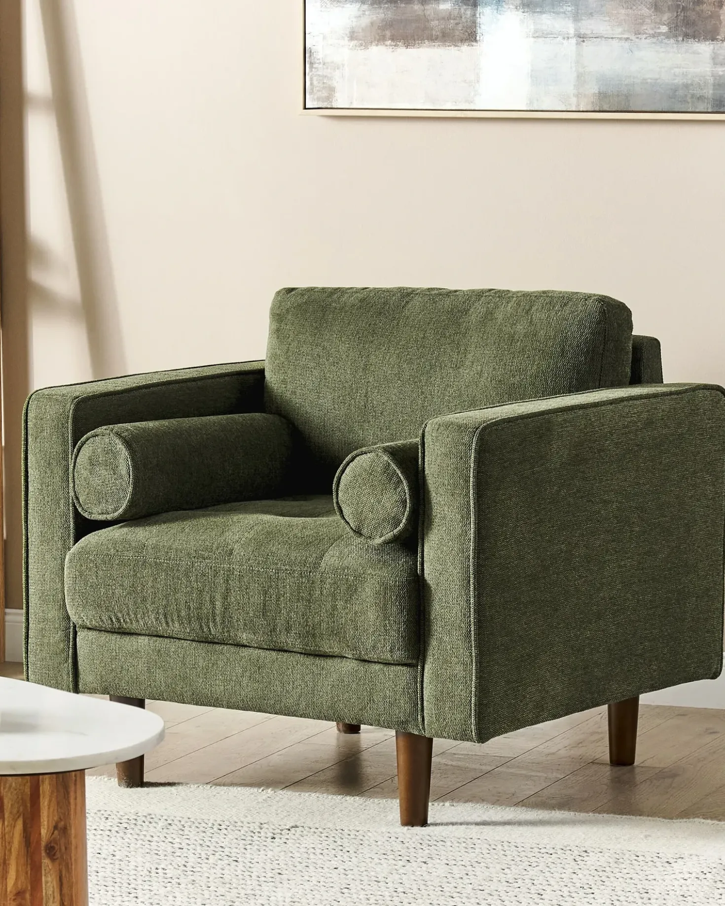 Poltrona NURMO Tessuto Verde scuro