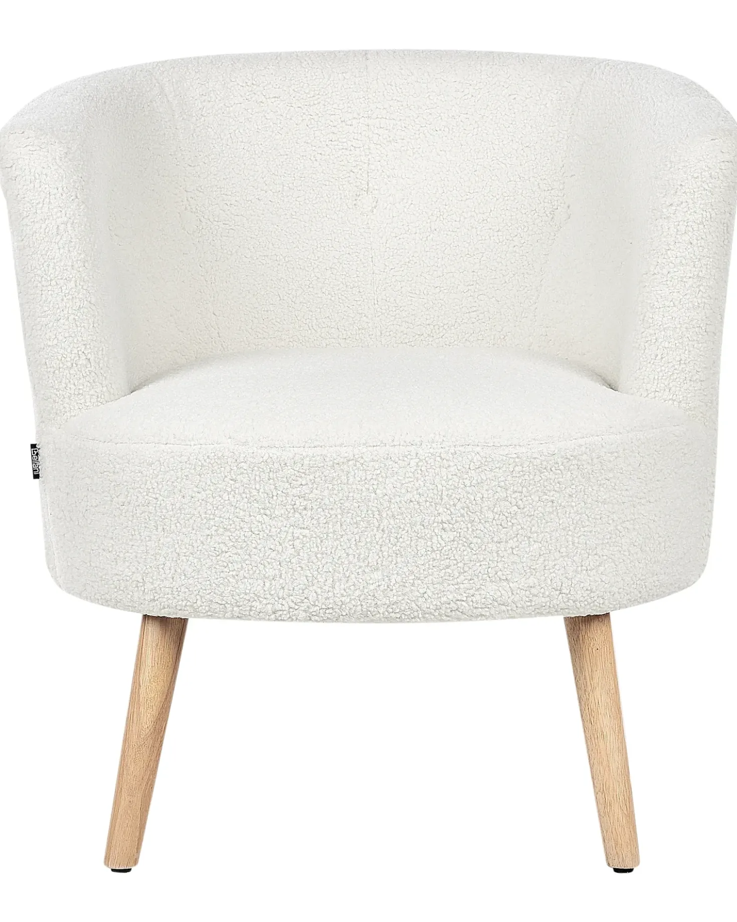 Poltrona ODENZEN Bouclé Bianco