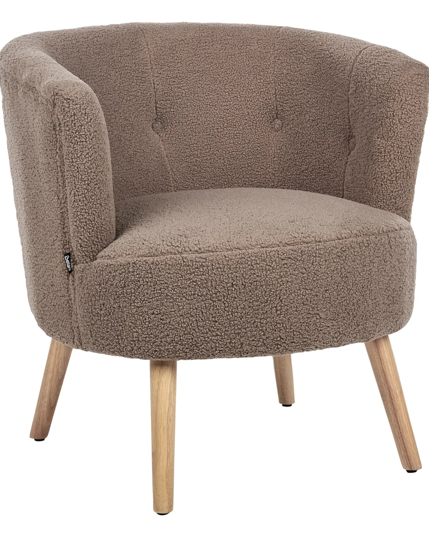 Poltrona ODENZEN Bouclé Marrone