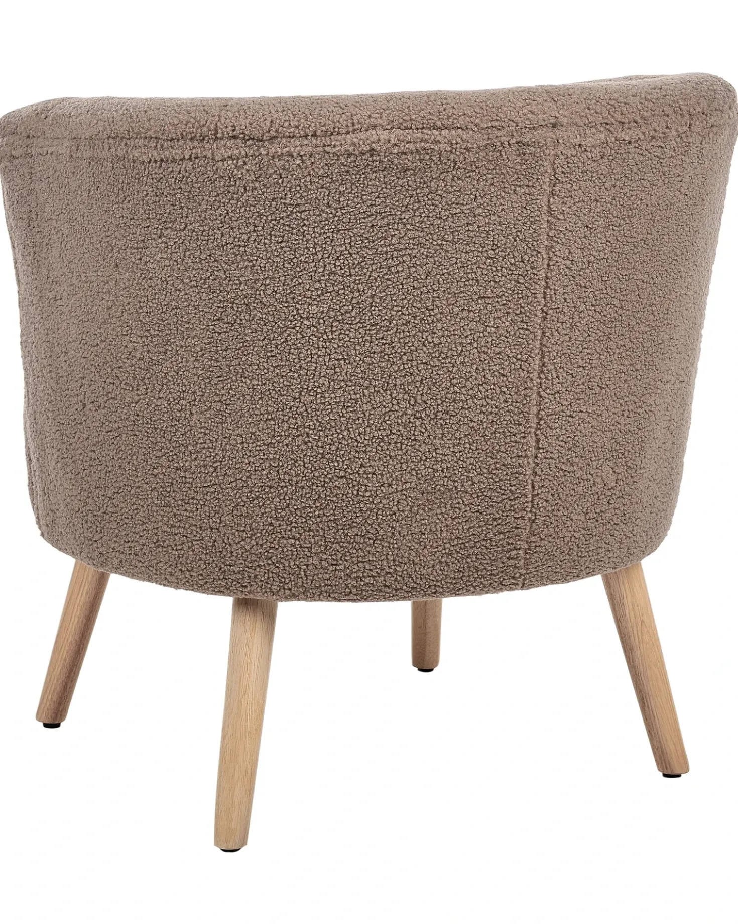 Poltrona ODENZEN Bouclé Marrone