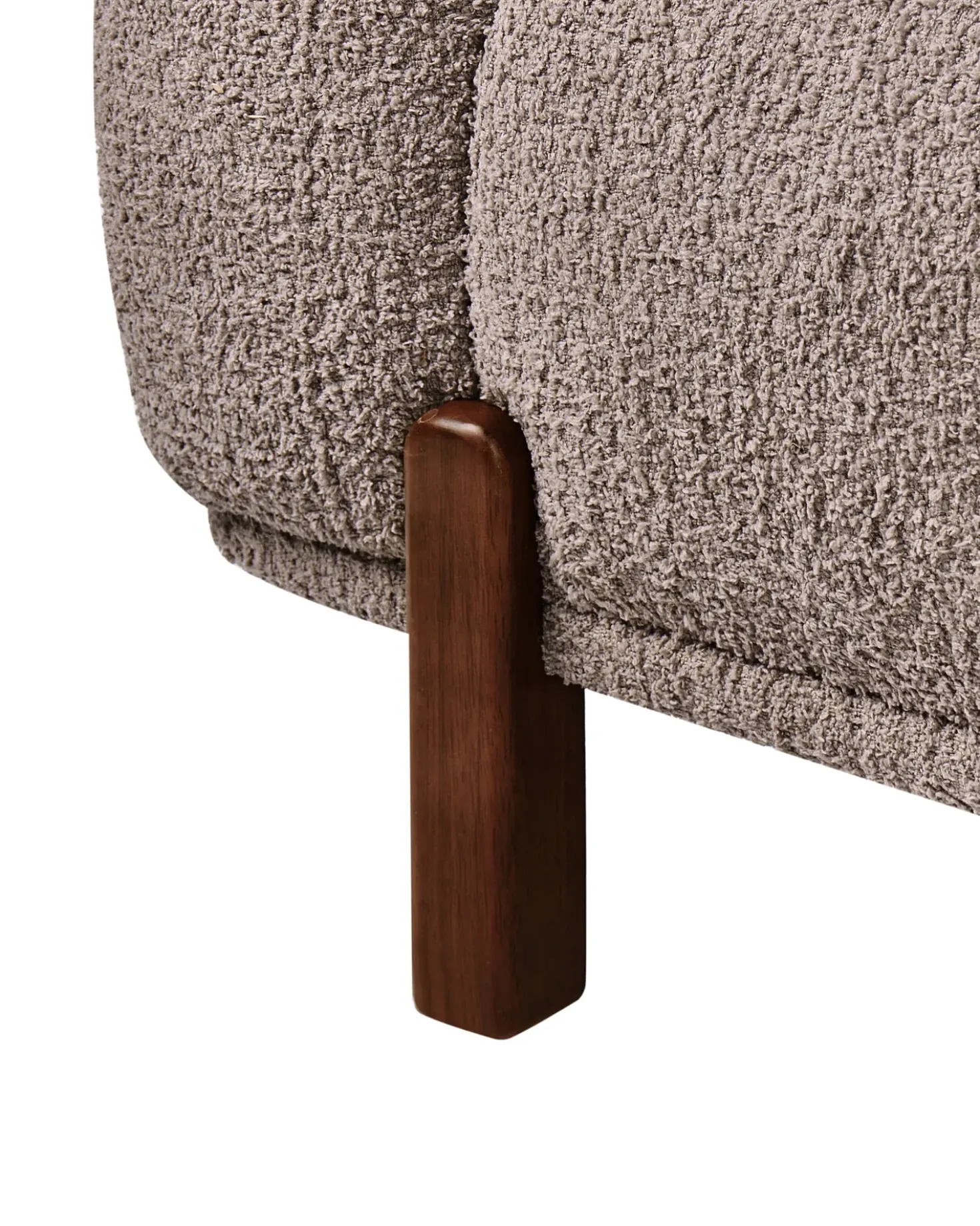 Poltrona ODNES Bouclé Tortora