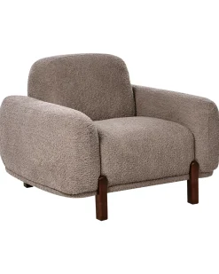 Poltrona ODNES Bouclé Tortora