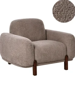 Poltrona ODNES Bouclé Tortora