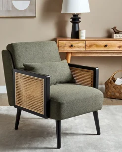 Poltrona ORUM Tessuto Verde scuro