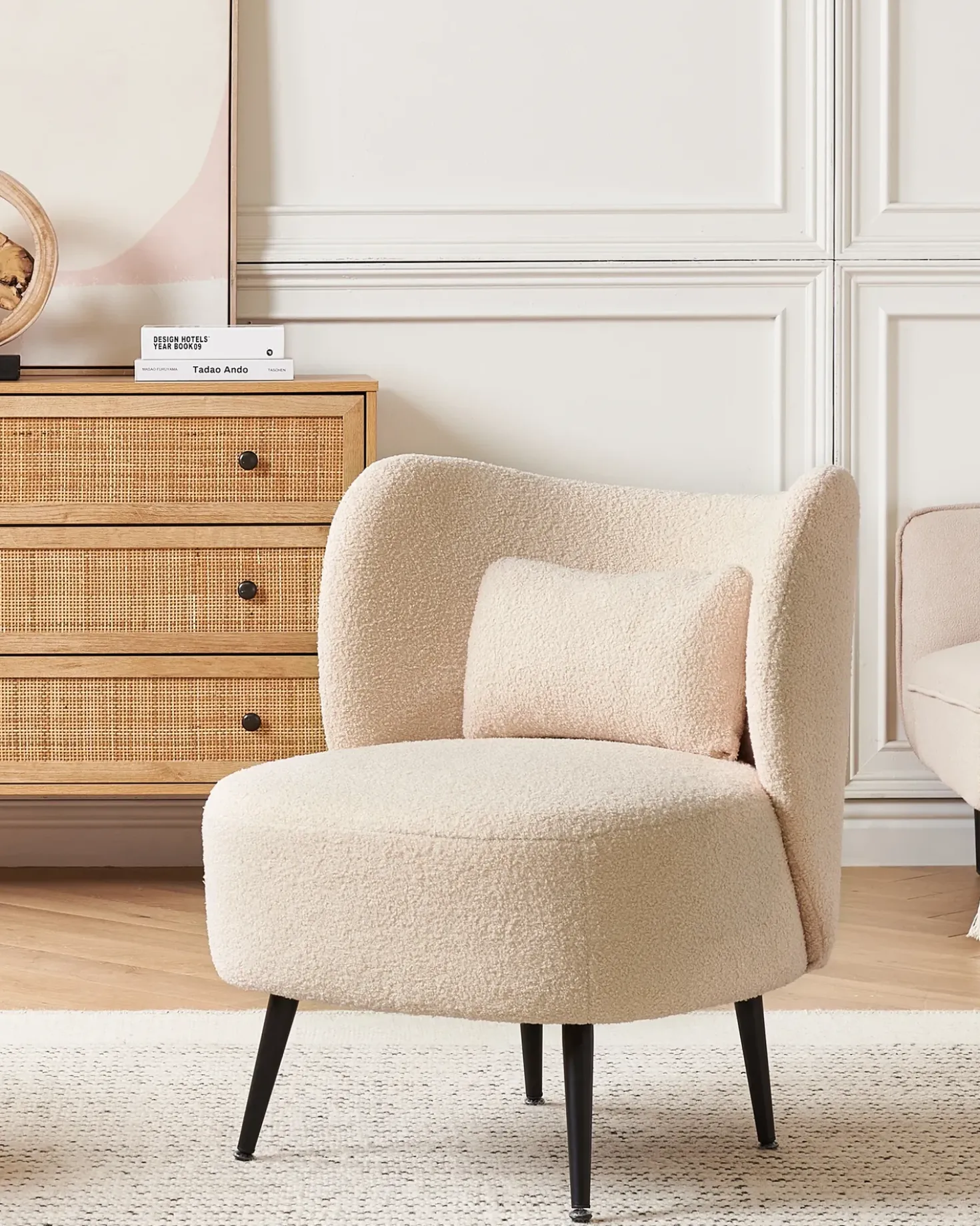 Poltrona OTSBY Bouclé Beige