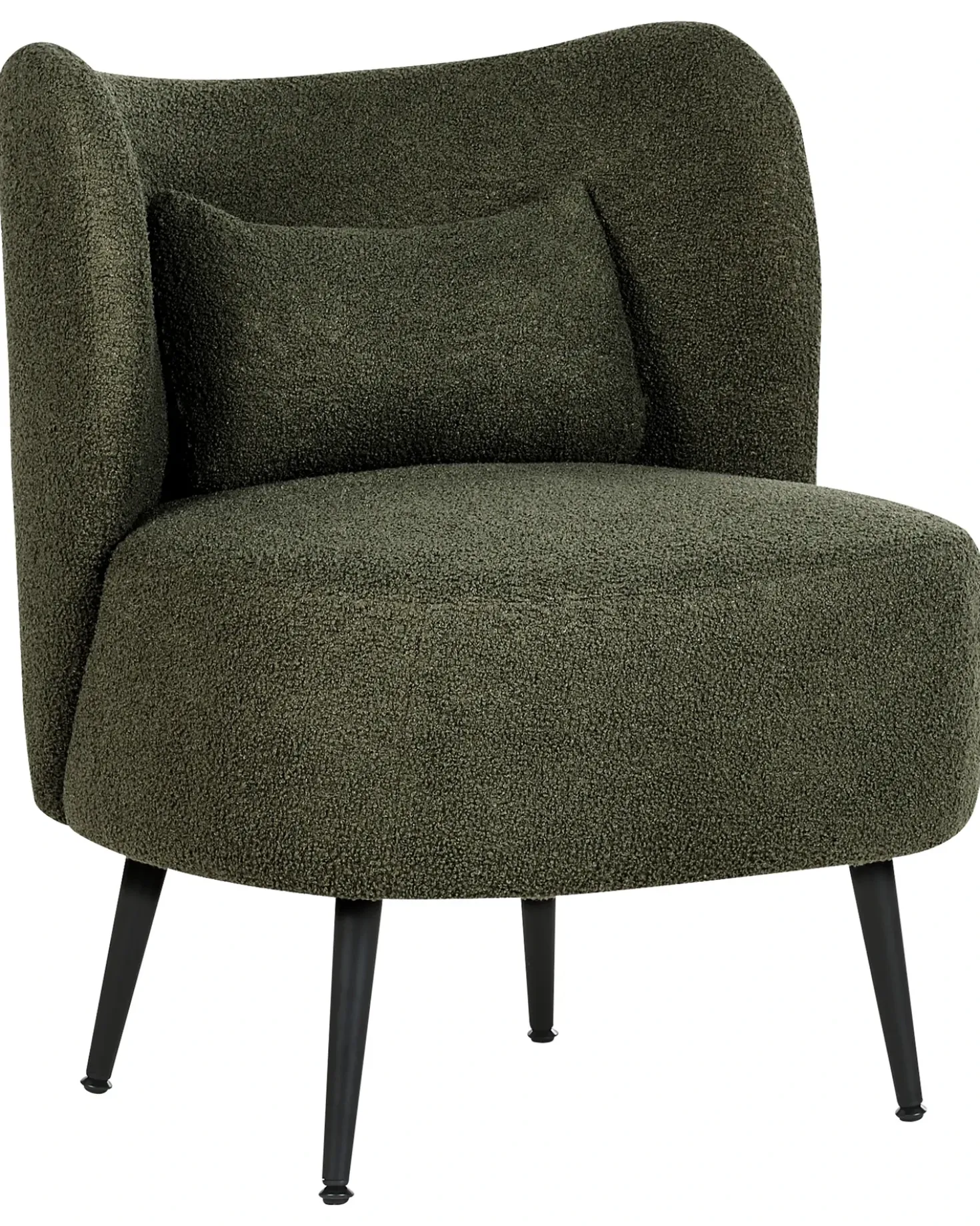 Poltrona OTSBY Bouclé Verde scuro