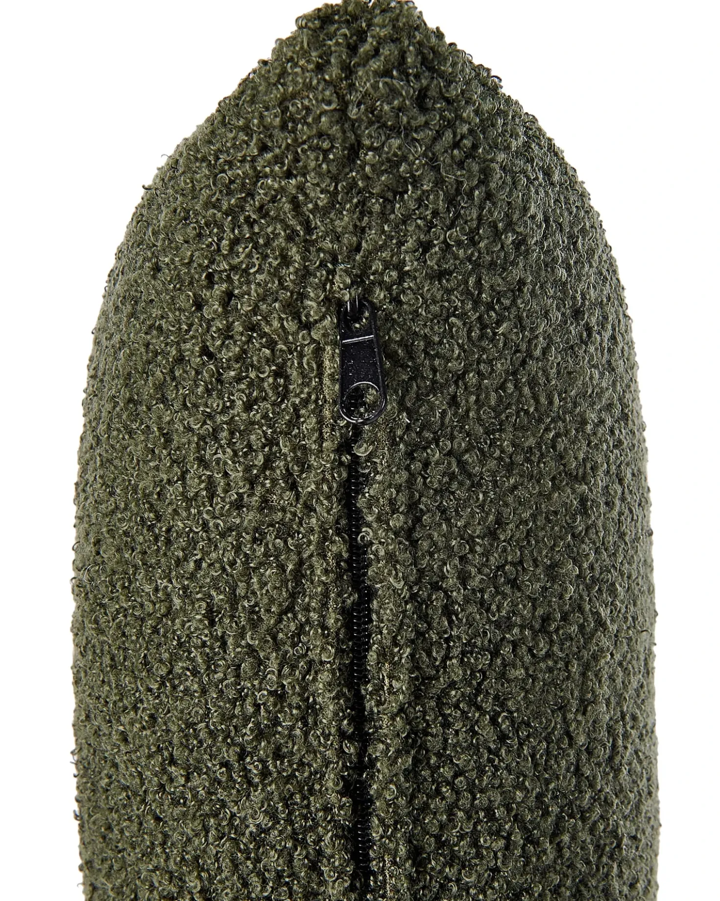 Poltrona OTSBY II con cuscino Bouclé Verde scuro