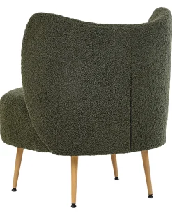 Poltrona OTSBY II con cuscino Bouclé Verde scuro
