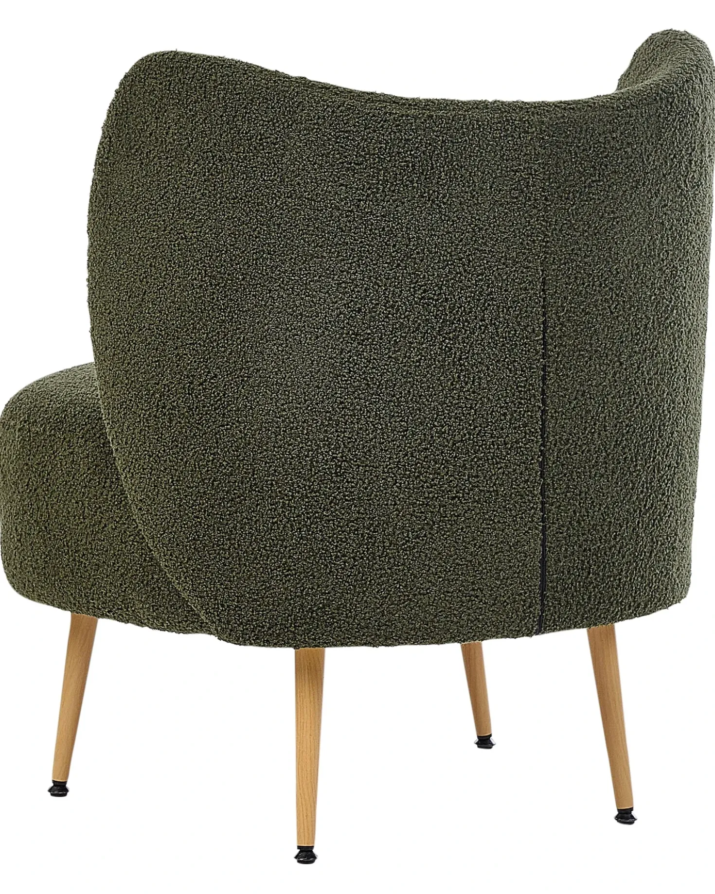 Poltrona OTSBY II con cuscino Bouclé Verde scuro