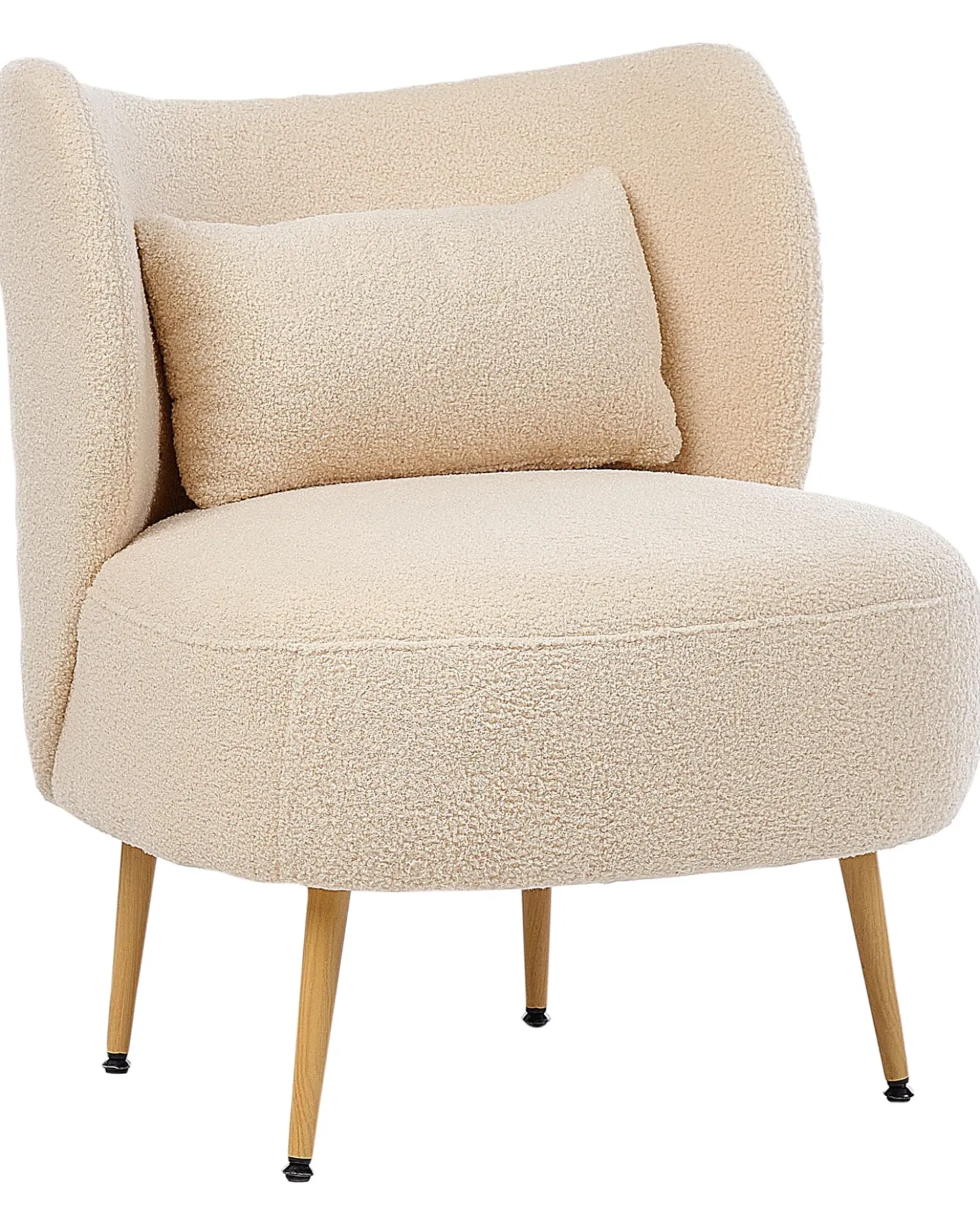 Poltrona OTSBY II con cuscino Bouclé Beige