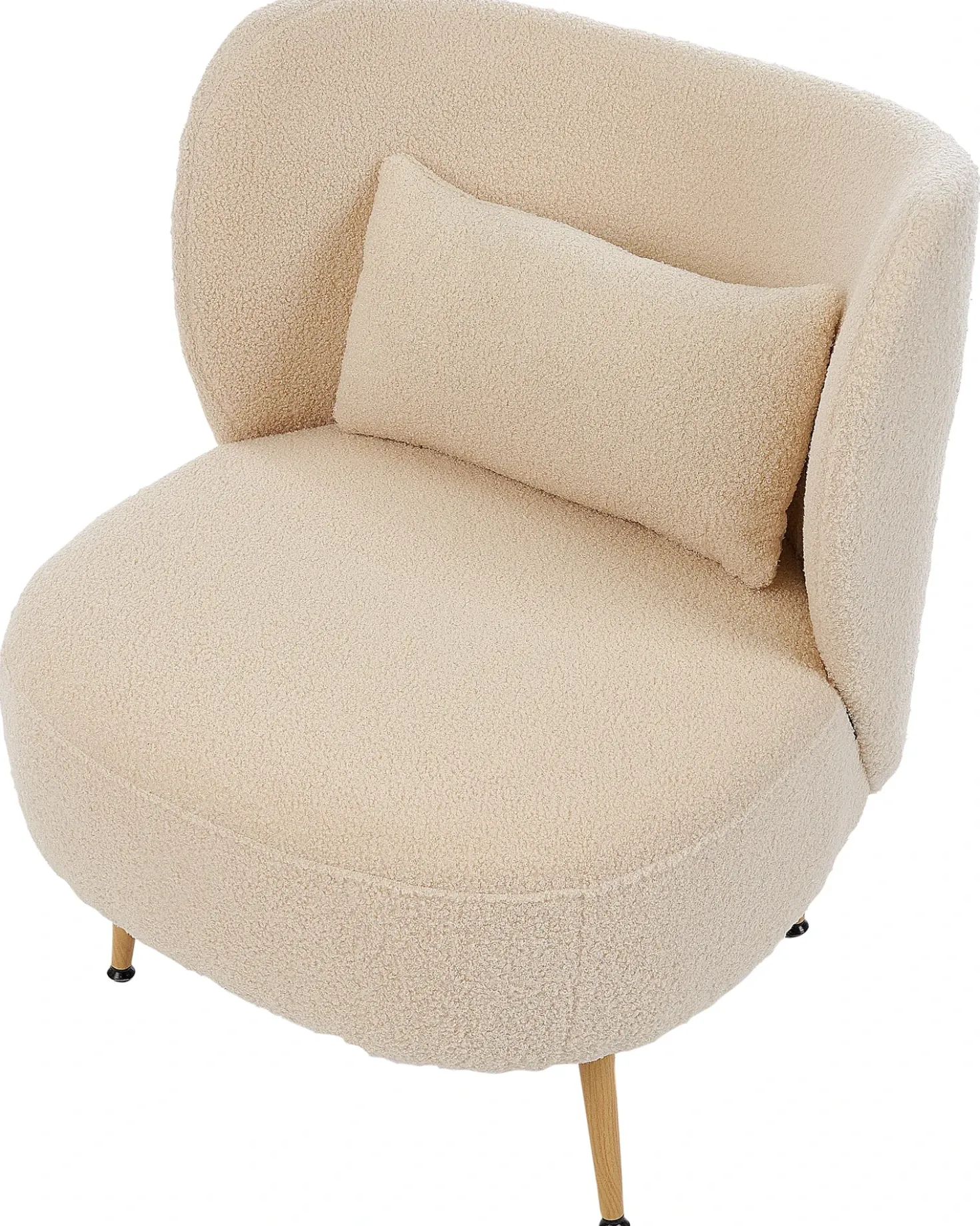 Poltrona OTSBY II con cuscino Bouclé Beige