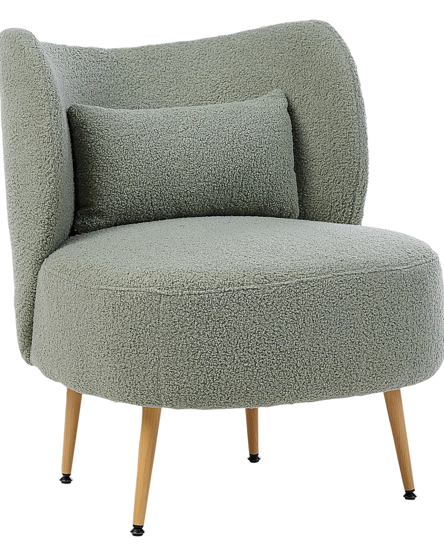 Poltrona OTSBY II con cuscino Bouclé Verde