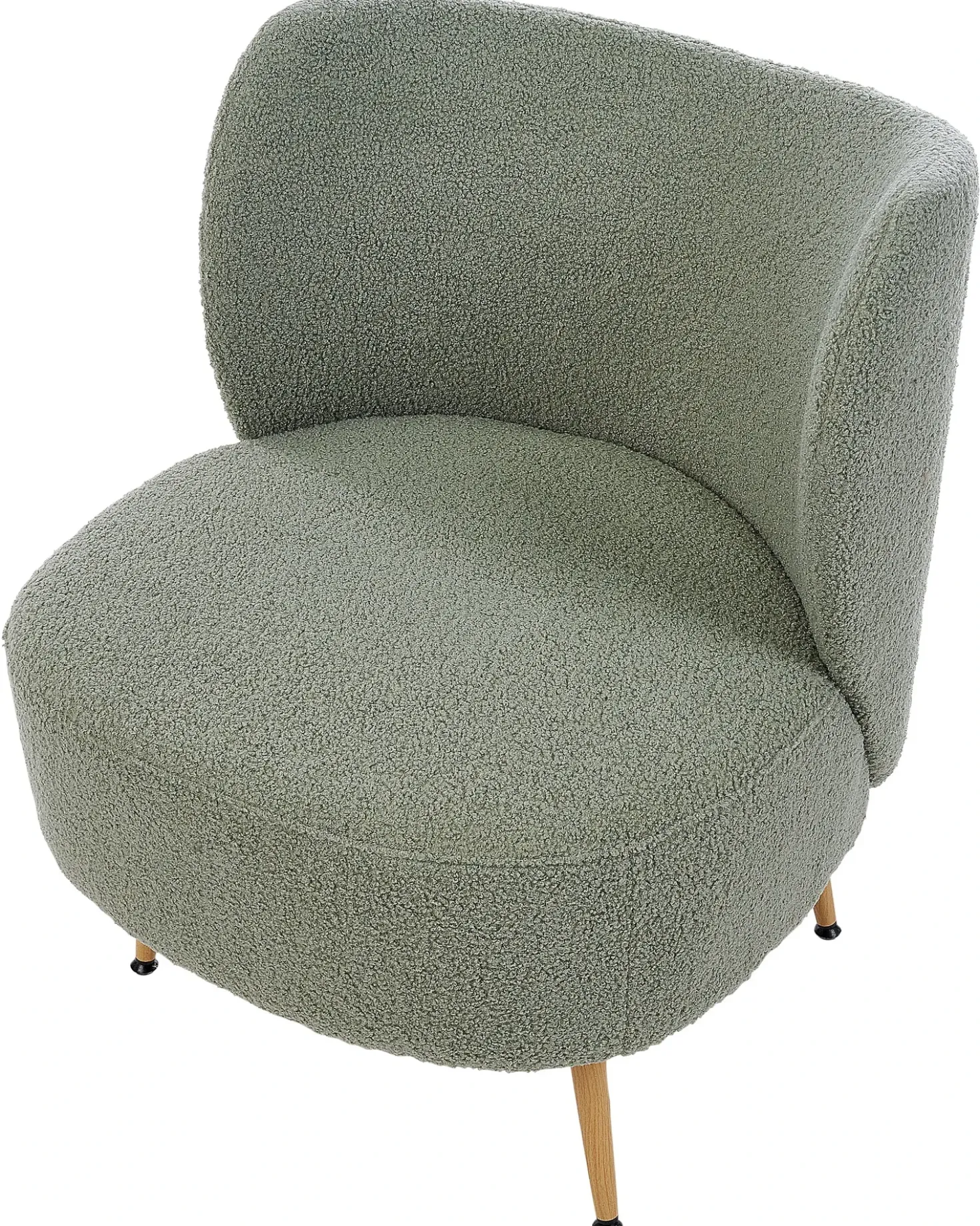 Poltrona OTSBY II con cuscino Bouclé Verde