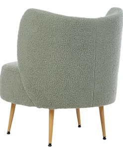 Poltrona OTSBY II con cuscino Bouclé Verde