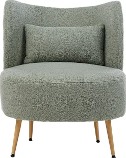 Poltrona OTSBY II con cuscino Bouclé Verde