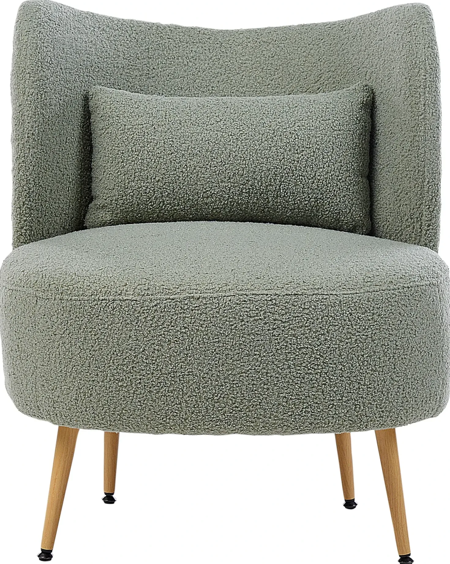 Poltrona OTSBY II con cuscino Bouclé Verde